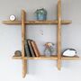 Reclaimed Wooden Wall Mounted Display Shelf, thumbnail 1 of 8