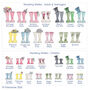 Personalised Wedding Welly Boot Family Print, thumbnail 4 of 6