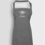 Personalised Bee Apron In Grey, thumbnail 4 of 5