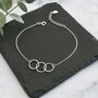 Mother, Daughter And Granddaughter Infinity Bracelet, thumbnail 3 of 4