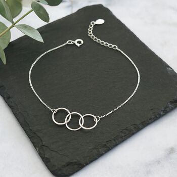 Mother, Daughter And Granddaughter Infinity Bracelet, 3 of 4