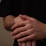 Initial Band Ring, Silver, Gold, Rose Gold, thumbnail 7 of 12