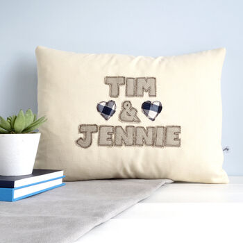 Personalised Couples Name Cushion Gift, 5 of 11