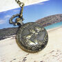 Personalised Bronze Pocket Watch Triple Horse Design, thumbnail 4 of 6