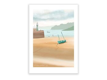 Harbour With Boat Print, 3 of 5