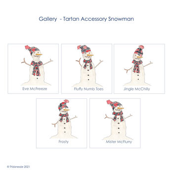 Personalised Snowman Christmas Pyjamas, 3 of 7