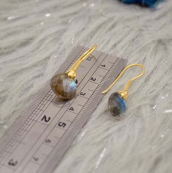 Labradorite Dangle Sterling Silver Earrings, 6 of 9