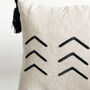 Linen Lumbar Cushion Cover With Embroidery, thumbnail 3 of 5