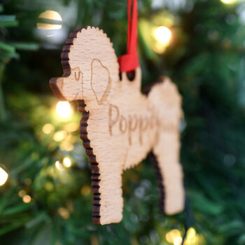 Personalised Bichon Frise Dog Christmas Decoration, 4 of 9