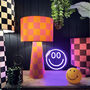 Handmade Checkerboard Velvet Lamps In Tutti Frutti, thumbnail 5 of 5