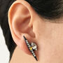 Crystal Spike Earrings, thumbnail 1 of 3