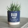 Personalised Dads Indoor Plant Pot, thumbnail 1 of 7