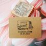 Love Is Sweet Personalised Wedding Favours Rubber Stamp, thumbnail 1 of 3