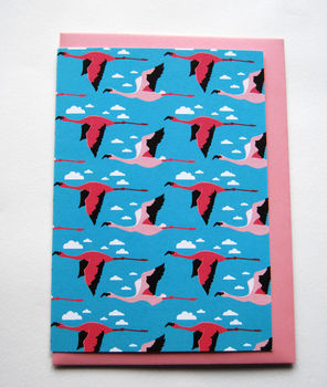 'Bird Wrapping Paper', Flamingo, Tropical, Swallows, 3 of 7