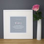 Personalised 30th Birthday Print And Mount, thumbnail 2 of 7