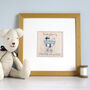 Personalised New Baby Boy Embroidered Picture Gift, thumbnail 2 of 12