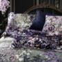 Orchid Garden Floral And Wild Orchids With Bees And Butterflies Long Bolster Velvet Cushion, thumbnail 1 of 5