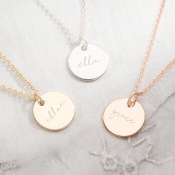Sterling Silver Name Pendant Personalised Necklace, 2 of 12