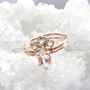 Odele 9ct Rose Gold Marquise Moonstone Ring, thumbnail 5 of 8