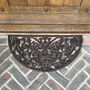 Ornate Semi Circular Cast Iron Doormat, thumbnail 3 of 6