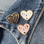 Naughty Heart Pin Badge Card, thumbnail 9 of 12