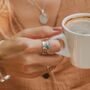 Aura Magic Turquoise Sterling Silver Spinning Ring, thumbnail 4 of 12