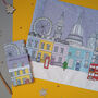 London Christmas Tea Towel, thumbnail 1 of 3