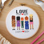 'Love Your Body' Cross Stitch Kit, thumbnail 2 of 6