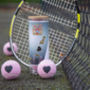 Tennis Lovers Heart Motif Tennis Balls, thumbnail 11 of 12