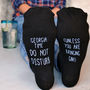 Do Not Disturb Personalised Socks, thumbnail 1 of 3