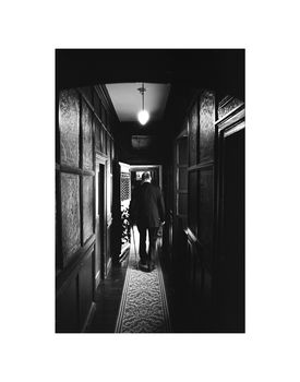 Old Man In Corridor Photographic Art Print, 3 of 4