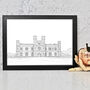 Leeds Castle Architectural Drawing Print, thumbnail 8 of 10