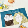 Personalised Face Tea Towel For Couples, thumbnail 2 of 7