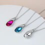 Crystal Teardrop Pendant Necklace, thumbnail 1 of 5