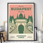 Personalised Budapest Marathon Print, Unframed, thumbnail 2 of 6