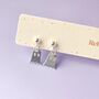 Handmade Sterling Silver Ghost Stud Earrings, thumbnail 1 of 6