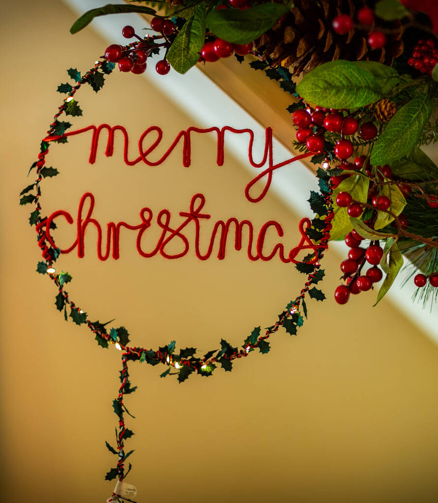 Fairy Light Christmas Wreath By Melanie Porter