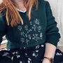Springtime Flowers Embroidered Sweater, thumbnail 3 of 5