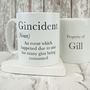 Gin Lovers Gincident Personalised Mug, thumbnail 5 of 6