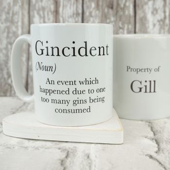 Gin Lovers Gincident Personalised Mug, 5 of 6