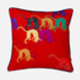 Red Cheetah Cushion, thumbnail 1 of 3