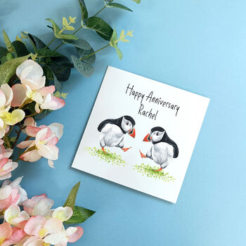 Personalised Puffin Anniversary Gift Set, 5 of 11