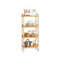 Four Tier Natural Brown Bamboo Bathroom Kitchen Shelves, thumbnail 6 of 7