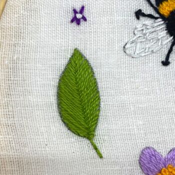 Beginners Embroidery Kit, Bees And Flowers, 7 of 9