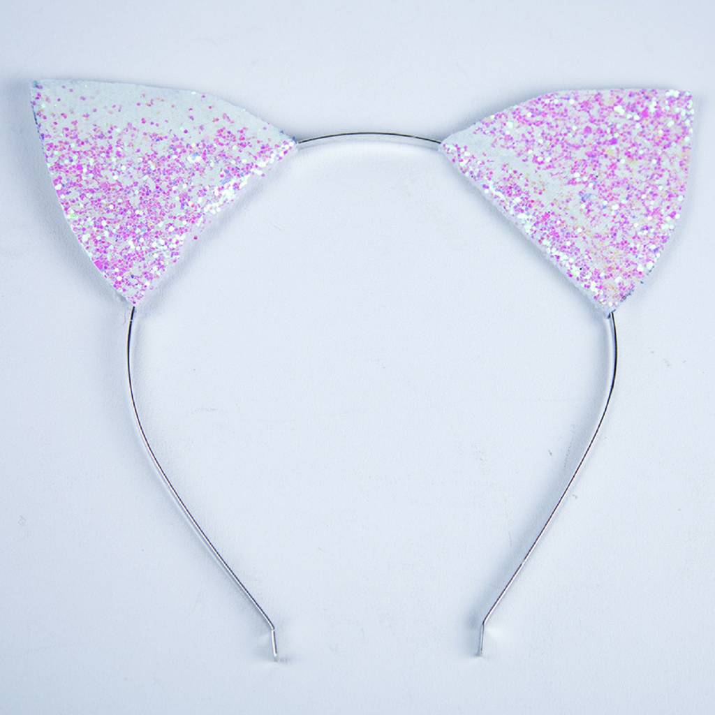 Glitter Cat Ear Headband By GG's Pinup Couture