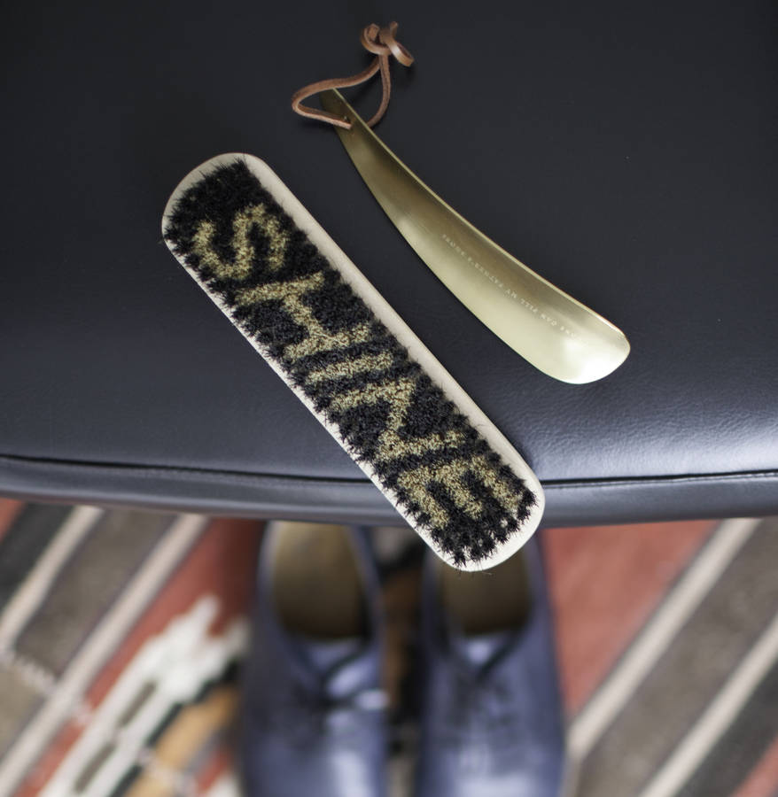 Shoe Horn With 'Heel' Engraved By Men's Society