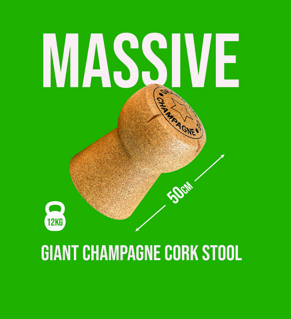Giant Champagne Cork Stool, 1 of 9