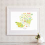 Personalised Hampshire Map: Add Favourite Places, thumbnail 4 of 4