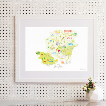Personalised Hampshire Map: Add Favourite Places, 4 of 4