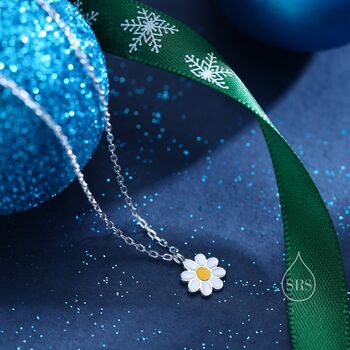 Little Daisy Flower Pendant Necklace, 5 of 11